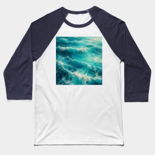Blue Sea Breeze Baseball T-Shirt